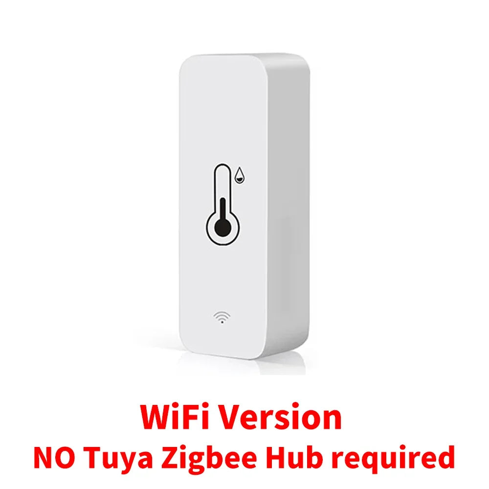 Tuya WiFi Zigbee Temperature Humidity Sensor Smart Home Indoor Hygrometer APP Monitoring Work with Google Home SmartLife Alexa