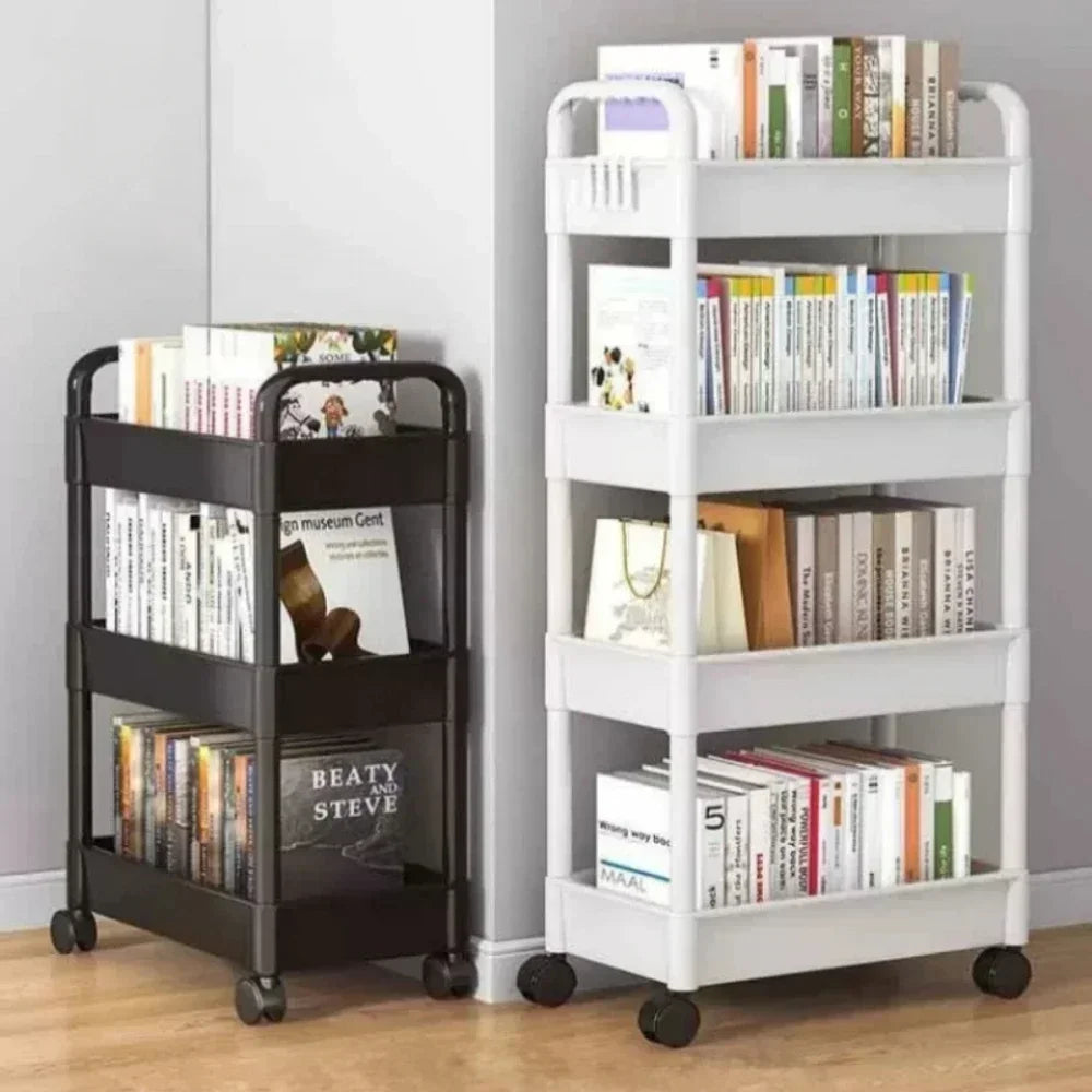 Kitchen Organizers And Storage Rack Mobile Rolling Cart Bookshelf  For Bedroom  Bathroom Trolley Organizer Gap Storage Rack
