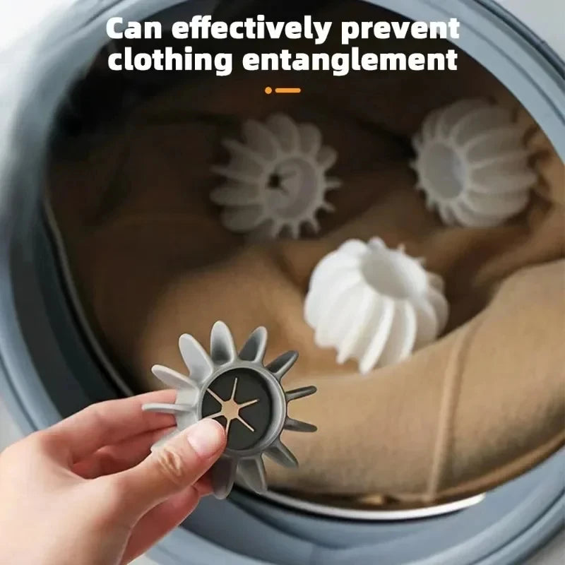 Silicone Laundry Balls Reusable Anti Binding Anti Angle Cleaning Ball Washing Machine Supplies for Cleaning and Washing Balls
