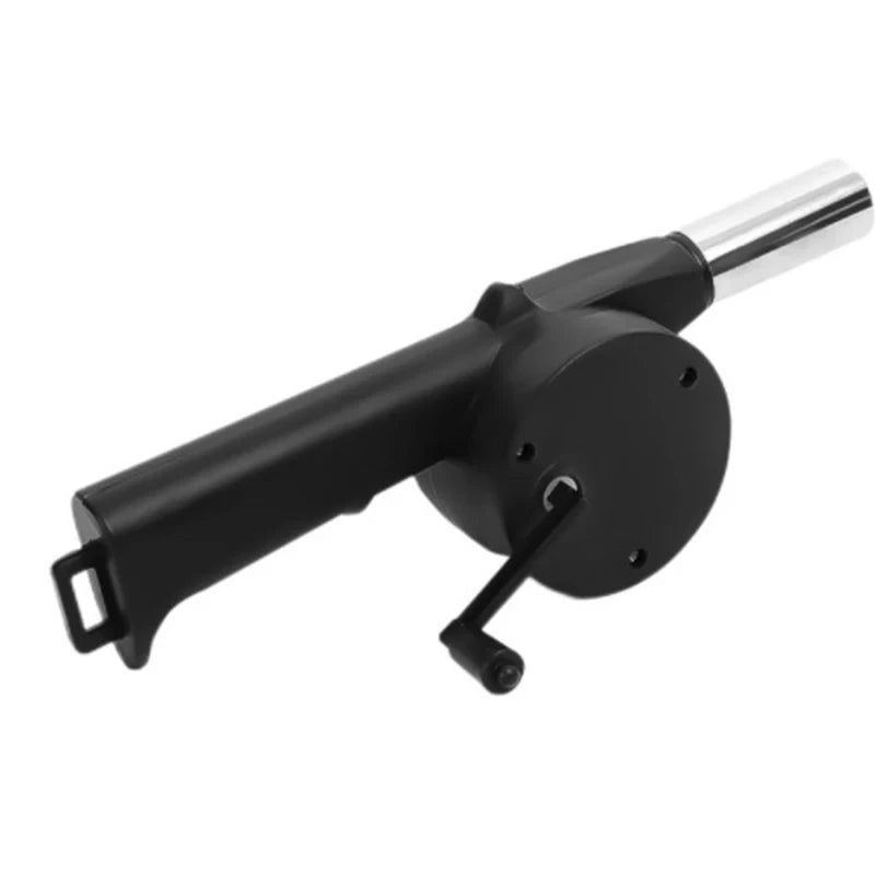 Outdoor Barbecue Fan Hand-cranked Air Blower Portable BBQ Grill Fire Bellows Tools Picnic Camping Accessories Barbeque