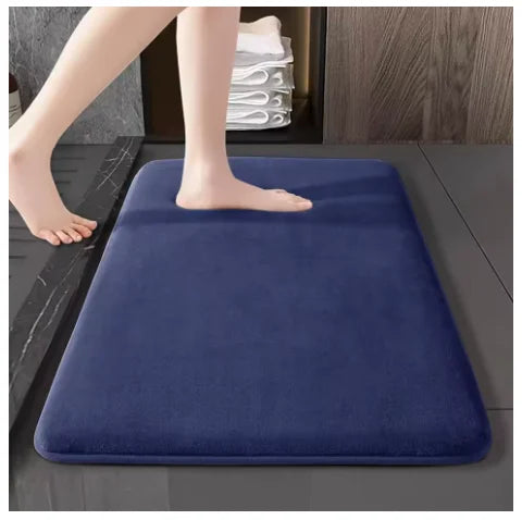 VIKAMA Super absorbent floor mat, super absorbent bath mat, super anti slip coral velvet bathroom floor mat, door mat