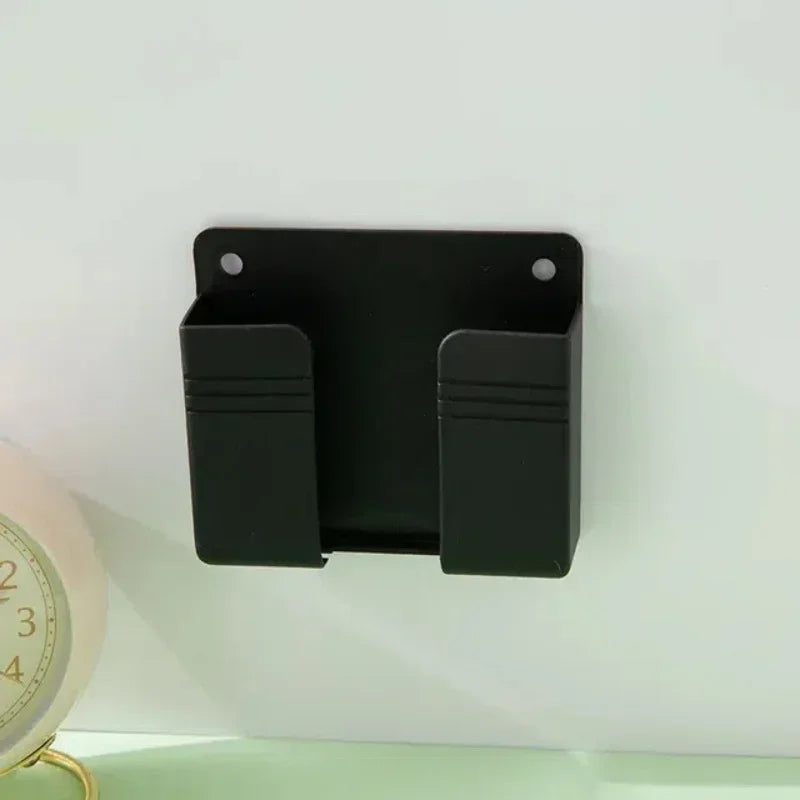4Pcs Wall Mounted Storage Box Multifunction Punch Free Organizer TV Remote Control DIY Mobile Phone Plug Charging Holder