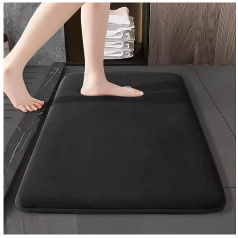 VIKAMA Super absorbent floor mat, super absorbent bath mat, super anti slip coral velvet bathroom floor mat, door mat